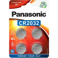 Батарейка літієва PANASONIC CR2032 Lithium, 3V, 1x4 шт