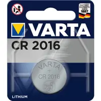 Батарейка літієва VARTA Lithium 6016 (CR2016)), мініатюра зображення № 1