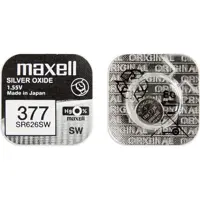 Батарейка в годинник MAXELL SR626SW-B1 (377) 1x10), мініатюра зображення № 1