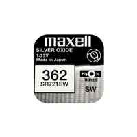 Батарейка в годинник MAXELL SR721SW B1 (362) 1х10 (NEW EUROPE)), мініатюра зображення № 1