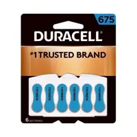 Батарейка в слуховий апарат DURACELL DA 675 6BL), мініатюра зображення № 1