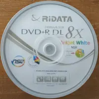 Диск RIDATA DVD+R 8,5Gb 8x Cake 50 pcs Dual Layer Printable), мініатюра зображення № 1