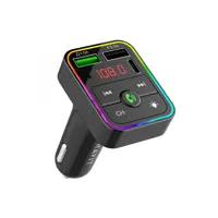 FM-модулятор HAVIT HV-FM812BT 2USB USB-C RGB Black), мініатюра зображення № 1