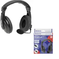 Гарнітура DEFENDER Gryphon HN-750U USB, чорний, 1.8м кабель