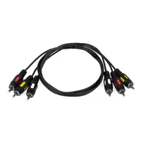 Кабель ATCOM 3RCA-3RCA 0.8m PE 10808), мініатюра зображення № 1