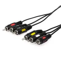 Кабель ATCOM 3RCA-3RCA 0.8m PE 10808), мініатюра зображення № 1