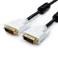 Кабель ATCOM DVI-DVI ferite 24/24pin 1.8m черный пакет 8057