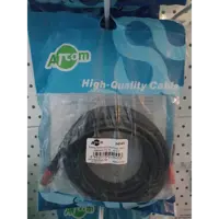 Кабель ATCOM HDMI - HDMI 5.0m VER 2.0 4K Red/Gold 24945), мініатюра зображення № 1