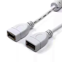 Кабель ATCOM USB 2.0 AF/AF 1.8m white(15647)