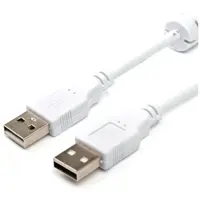 Кабель ATCOM USB - USB 1.8m white 16614), мініатюра зображення № 1