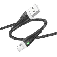 Кабель BOROFONE BX100 USB AM - Type-C 3A 1m чорний), мініатюра зображення № 1