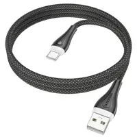 Кабель BOROFONE BX100 USB AM - Type-C 3A 1m чорний), мініатюра зображення № 1