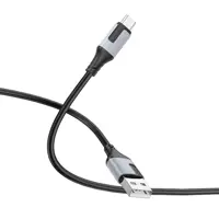 Кабель BOROFONE BX101 USB AM - Micro data 2,4A 1m чорний), мініатюра зображення № 1