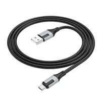 Кабель BOROFONE BX101 USB AM - Micro data 2,4A 1m чорний), мініатюра зображення № 1