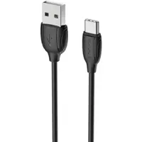 Кабель BOROFONE BX19 USB AM - Type-C 2.4A 1m чорний), мініатюра зображення № 1