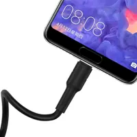 Кабель BOROFONE BX30 USB AM - Type-C Silicone 3A 1m black), мініатюра зображення № 3