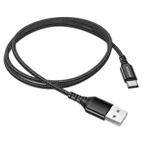 Кабель BOROFONE BX54 USB AM - Micro 2.4A 1m black), мініатюра зображення № 4