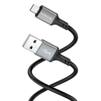 Кабель BOROFONE BX83 USB - Micro 2.4A 1m чорний), мініатюра зображення № 1