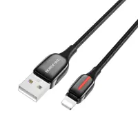 Кабель BOROFONE USB AM>IPhone BU39 3A 1.2m black