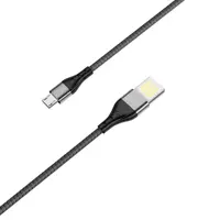 Кабель BOROFONE USB AM>Micro BU11 2.4A 1.2m black