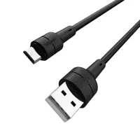 Кабель BOROFONE USB AM>Micro BX30 Silicone 2,4A 1m black