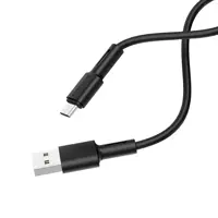 Кабель BOROFONE USB AM>Micro BX31 Soft silicone 2.4A 1m black