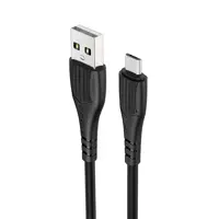 Кабель BOROFONE USB AM>Micro BX37 Wieldy 2.4A 1m чорний