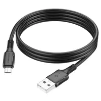 Кабель BOROFONE USB AM>Micro BX80 2.4A/1m black), мініатюра зображення № 2