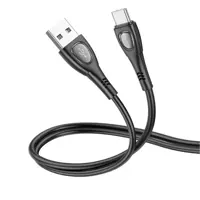 Кабель BOROFONE USB AM>Type-C BX98 3A/1m чорний