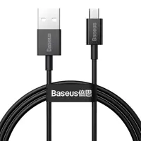 Кабель Baseus USB AM - Micro CAMYS-01 2A 1m Black), мініатюра зображення № 1