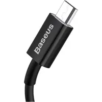 Кабель Baseus USB AM - Micro CAMYS-01 2A 1m Black), мініатюра зображення № 1