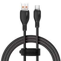 Кабель Baseus USB AM - Type-C Pudding Series P10355703111-00 100W 1.2m Black), мініатюра зображення № 1