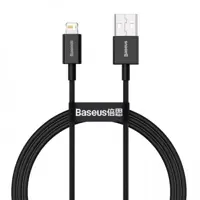 Кабель Baseus USB AM - lightning Superior Series CALYS-A01 2,4A 1m Black ), мініатюра зображення № 1