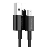 Кабель Baseus USB AM - Micro CAMYS-А-01 2A 2m Black), мініатюра зображення № 1