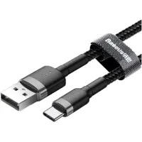 Кабель Baseus USB AM>Type-C Cafule  CATKLF-BG1 3A 1m Black-grey