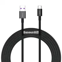 Кабель Baseus USB AM - Type-C Data Cable 66W 2m CATYS-01 Black), мініатюра зображення № 1