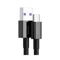 Кабель Baseus USB AM - Type-C Data Cable 66W 2m CATYS-01 Black), мініатюра зображення № 1