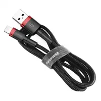 Кабель Baseus USB AM>iPhone Cafule CALKLF-BG1 2,4A/1m.Black-grey 