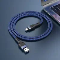 Кабель HOCO U110 USB - Type C 2,4A 1.2м Blue), мініатюра зображення № 1