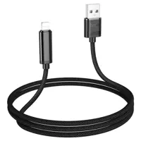 Кабель HOCO U127 USB - lightning (iPhone) 2,4A 1.2m чорний), мініатюра зображення № 1