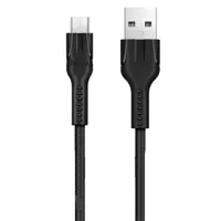 Кабель HOCO U31 Benay USB - Micro 1m Black), мініатюра зображення № 1