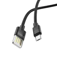 Кабель HOCO USB AM>Micro U55 2-Sided/2,4A/1,2m. Black