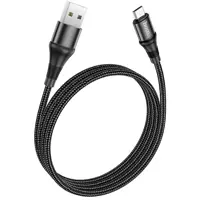 Кабель HOCO X50 USB - Micro 2,4A 1m Black), мініатюра зображення № 1