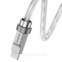 Кабель HOCO USB AM>Type-C U113 100W silicone 1.2м Silver