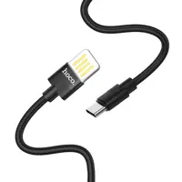 Кабель HOCO USB AM>Type-C U55 2-Sided/2,4A/1,2m. Black