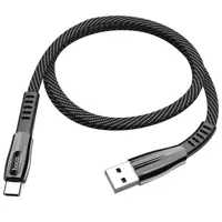 Кабель HOCO USB AM>Type-C U70  2,4A/1,2m чорно-сірий