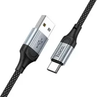 Кабель HOCO X102 USB - Type C 2A 1м чорний), мініатюра зображення № 1