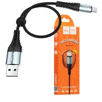 Кабель HOCO USB AM>Type-C X38 Charging Data 0,25m Black