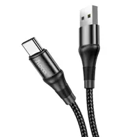 Кабель HOCO USB AM>Type-C X50 data 2,4A 1m чорний