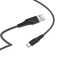 Кабель HOCO X58 USB AM - Type-C silicone data 4A 1m  black), мініатюра зображення № 1